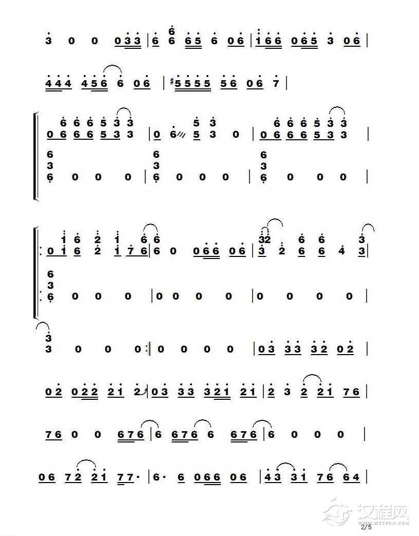 古筝乐谱[Billie Jean]简谱