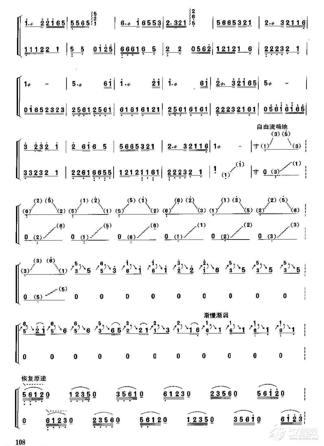 古筝考级六级乐曲《泉水清清》王酩曲 中级曲目