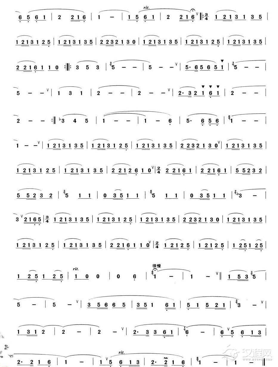 葫芦丝独奏乐曲【傣乡小夜曲】