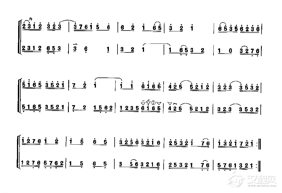 京胡、京二胡配弦练习曲