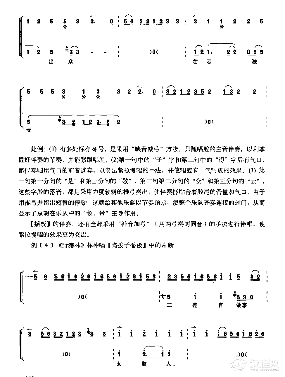 唱腔伴奏《京胡怎样伴奏》