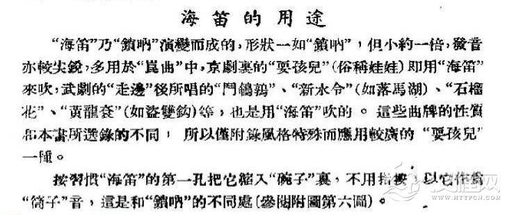 舞台实用唢呐曲牌谱《海笛的用途》