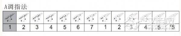 十二孔陶笛指法图解