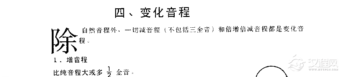 五线谱音程教学《变化音程》