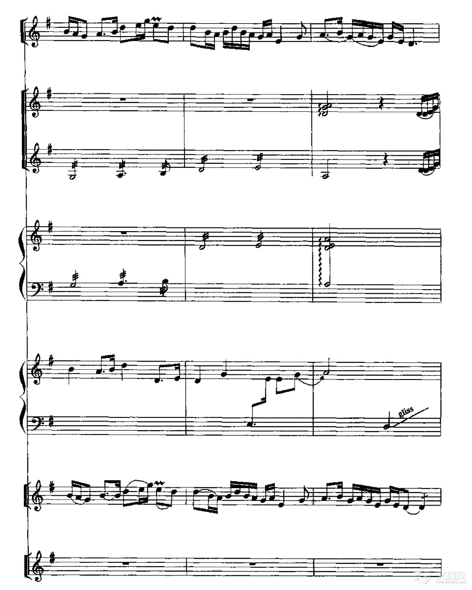 五线谱练习乐曲精选《茉莉花》8