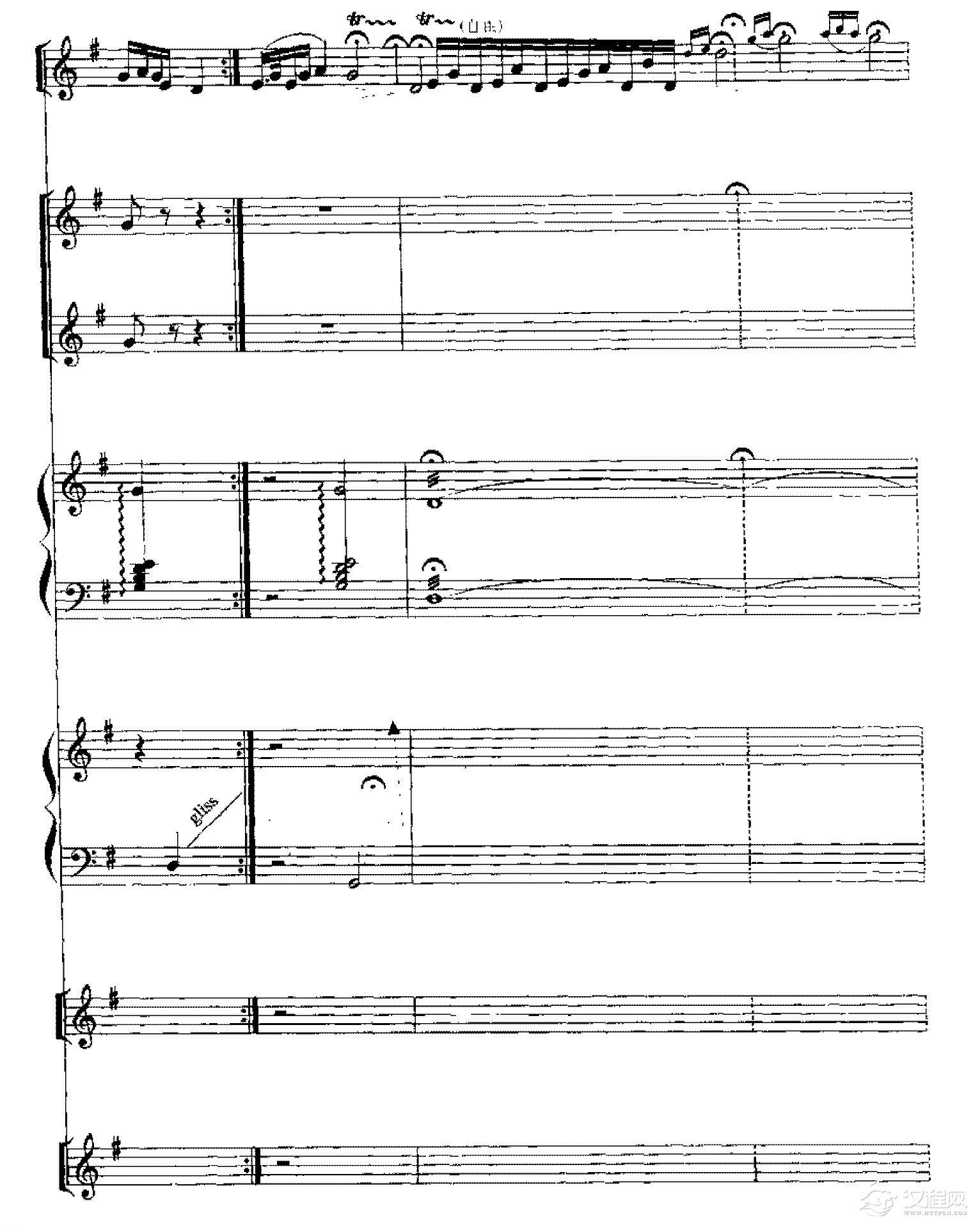 五线谱练习乐曲精选《茉莉花》11