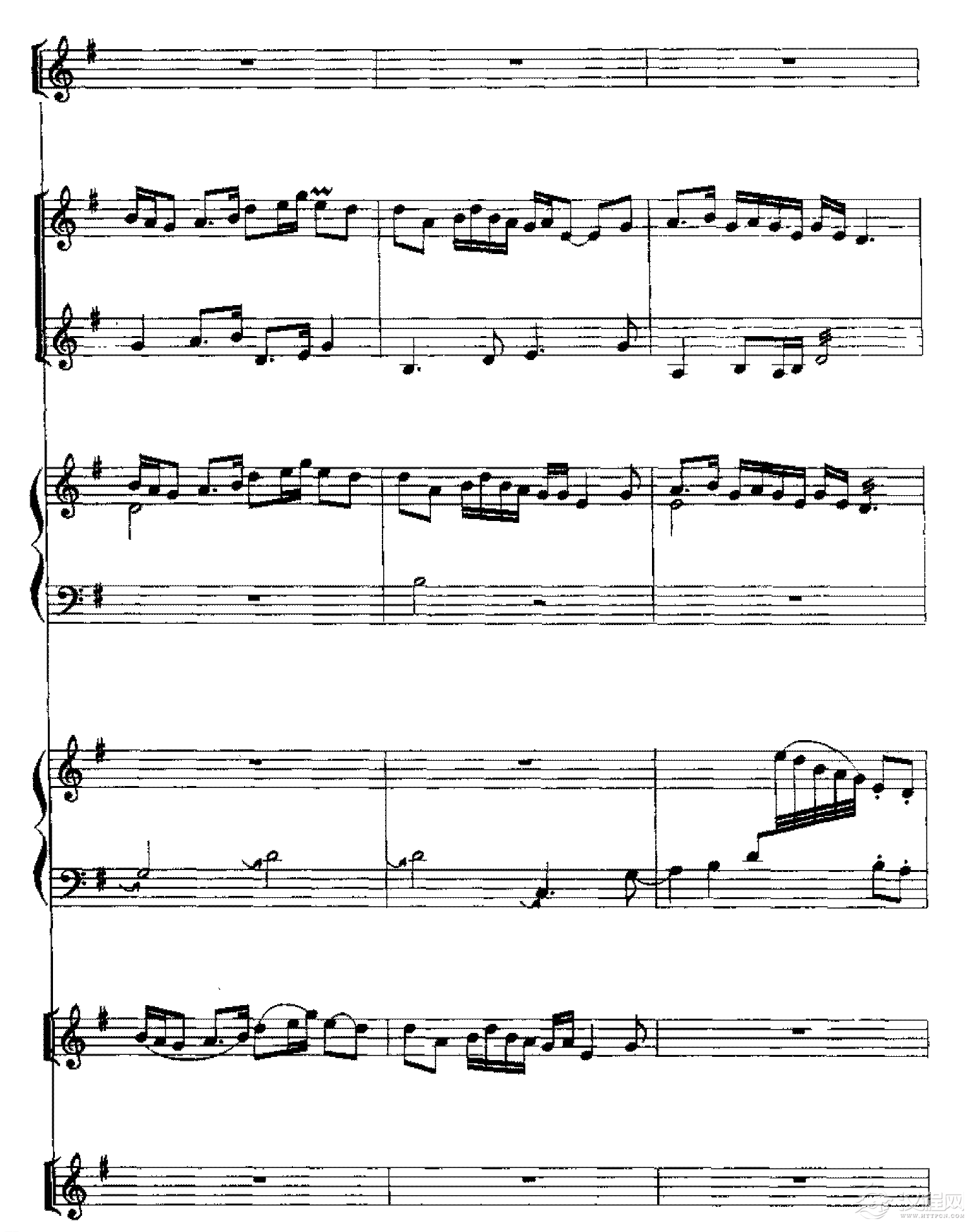 五线谱练习乐曲精选《茉莉花》3