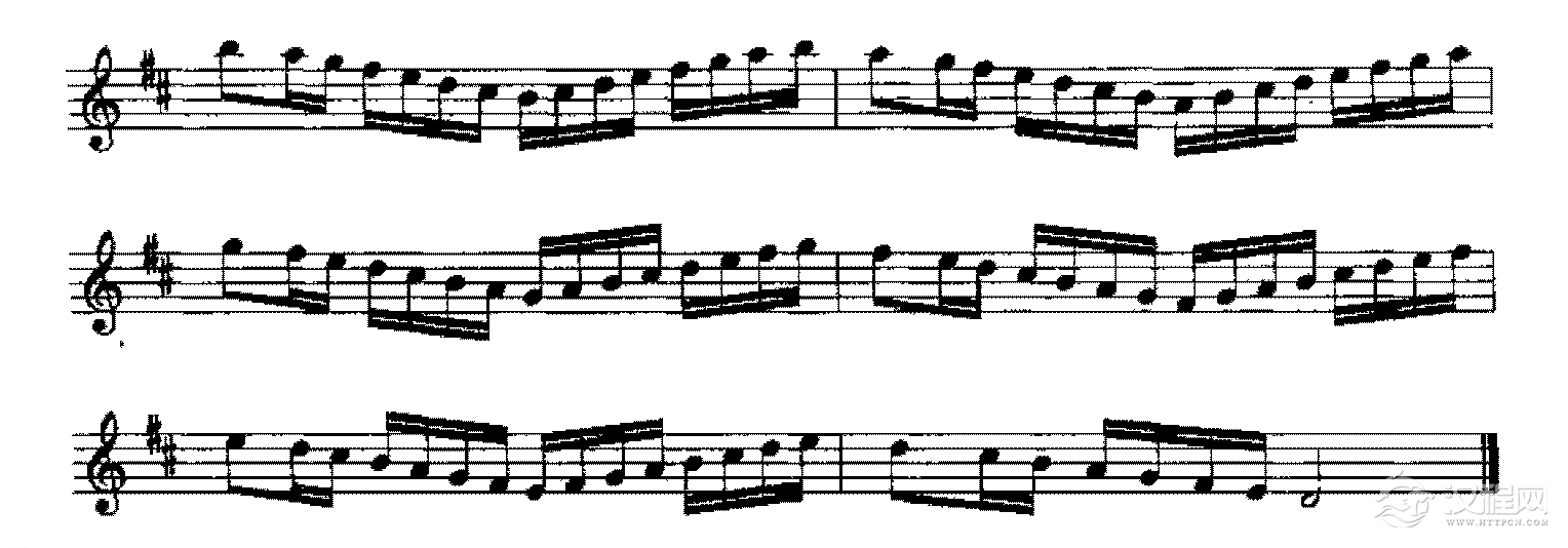 五线谱练习乐曲谱10