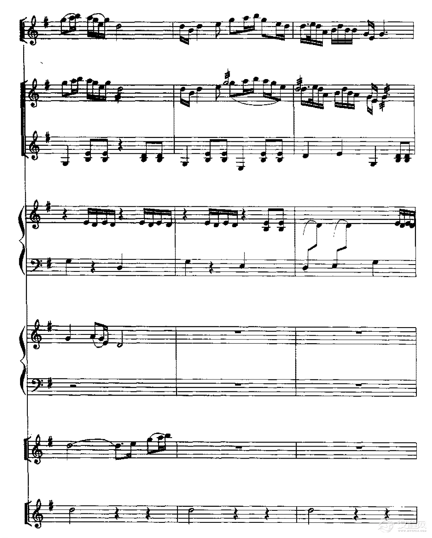 五线谱练习乐曲精选《茉莉花》7