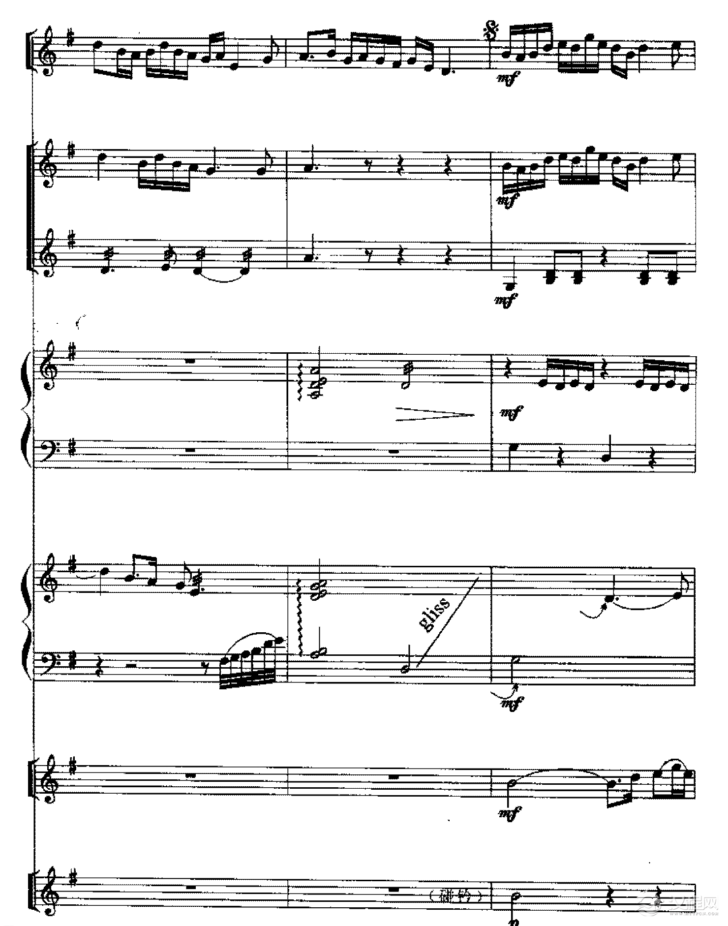 五线谱练习乐曲精选《茉莉花》6