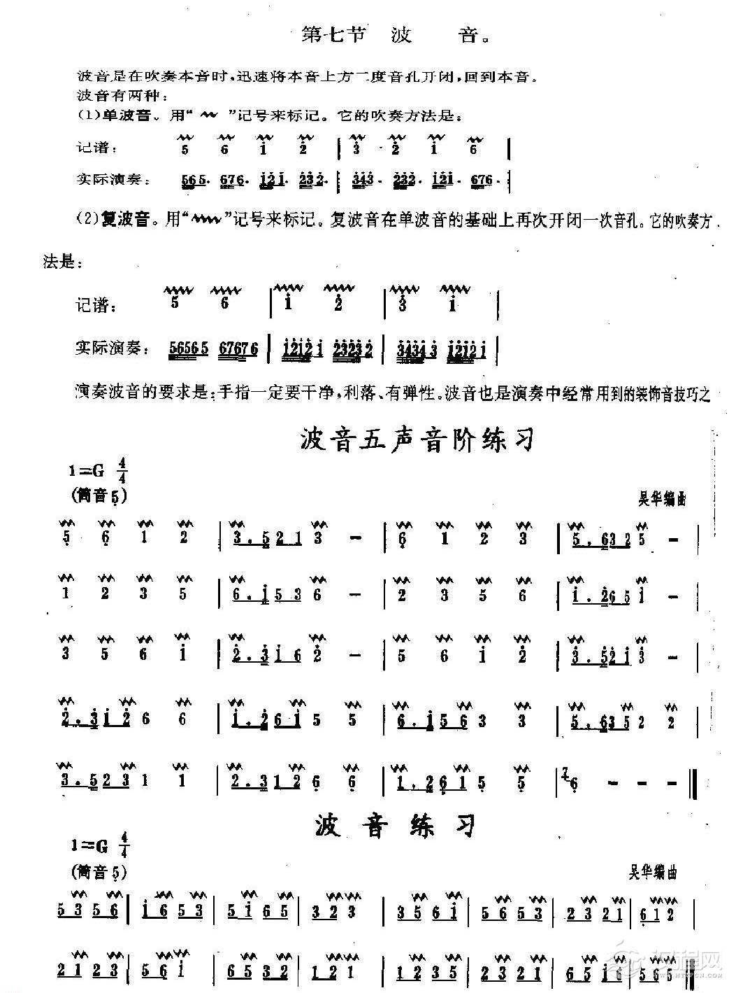 洞箫手指技巧训练《波音》1