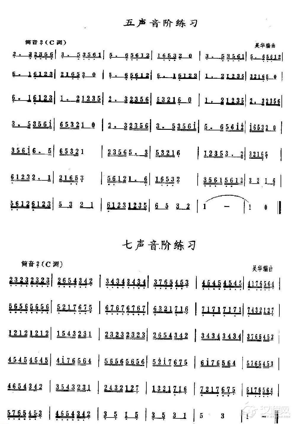 洞箫筒音2的指法2