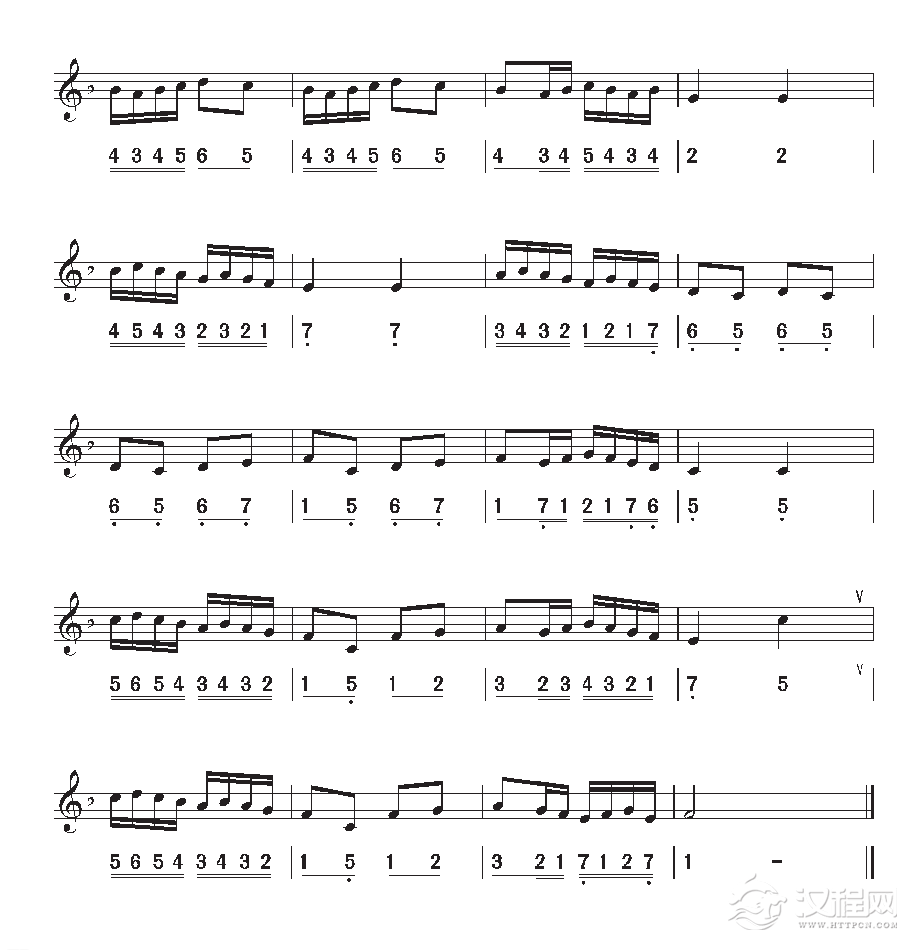 《视唱》d自然小调