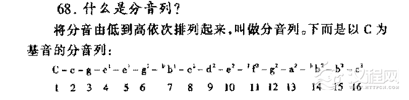 什么是分音列？
