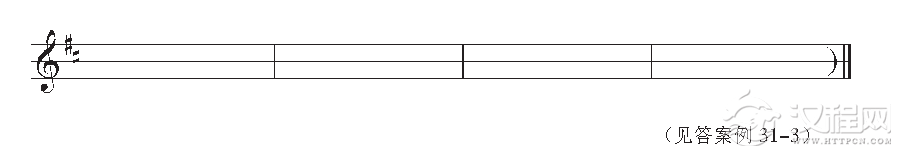 《音高训练》小调正三和弦的连接与旋律填空