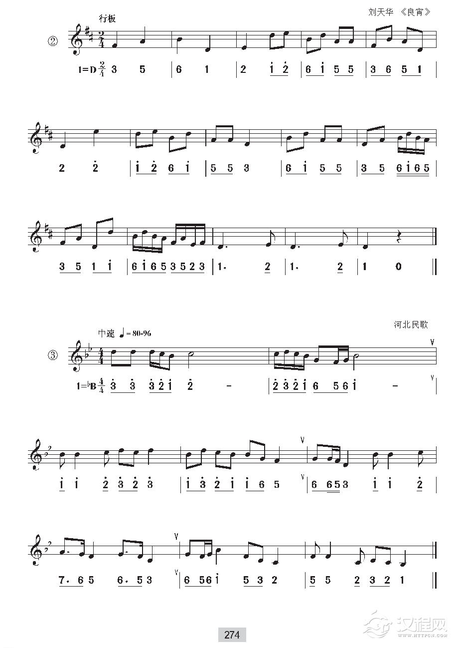 《视唱》两个升降号以内的五声调式