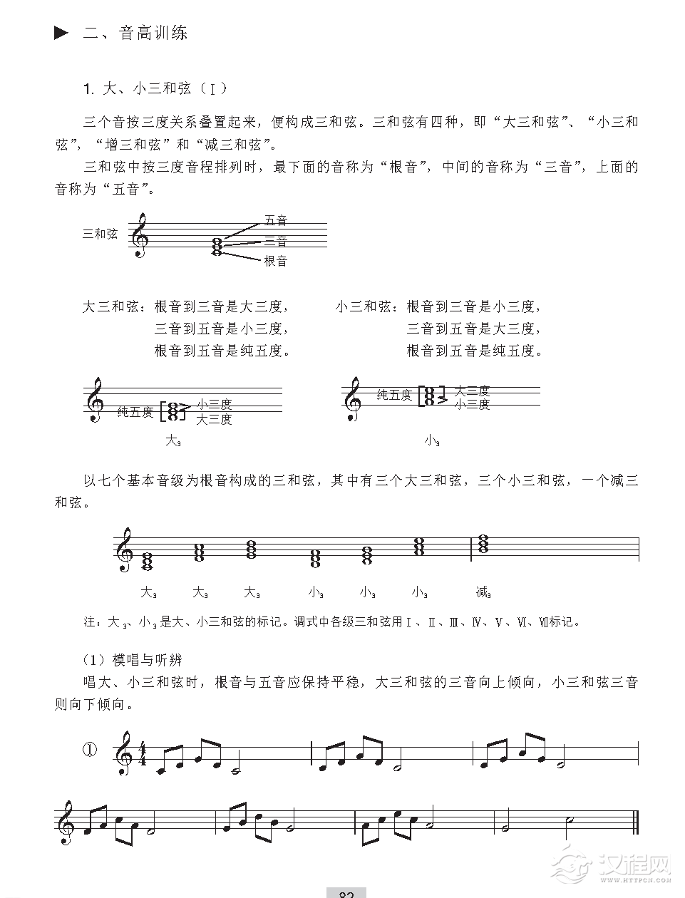 《音高训练》G大调音组练习与旋律的模唱与记忆