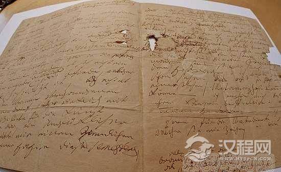 贝多芬信件原件被发现