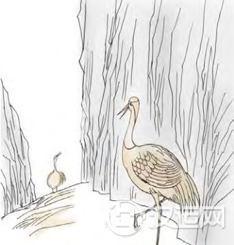 中孚卦第二爻，爻辞：九二：鸣鹤在阴，其子和