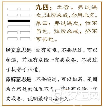 小过卦第三爻，九三：弗过防之，从或戕之，凶。