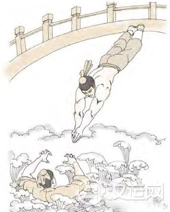 涣卦第三爻，爻辞：六三：涣其躬，无悔。