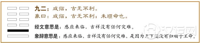 九二:咸临,吉,无不利。