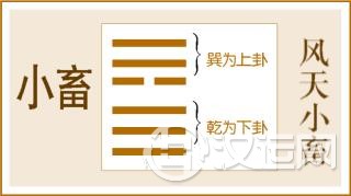 第9卦 小畜卦，风天小畜，巽上乾下