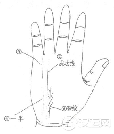 手相成功线(太阳线)相法总论