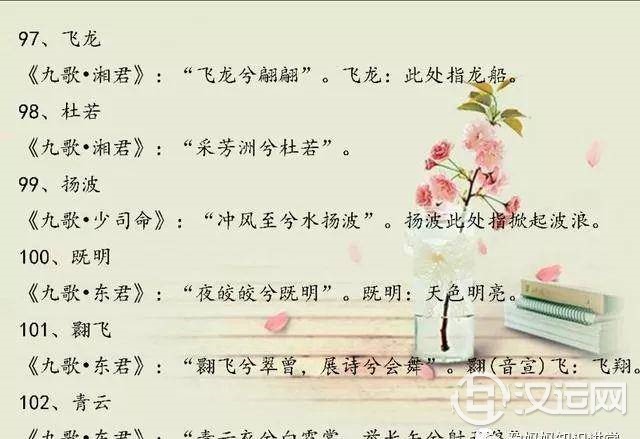小宝宝起名，诗经楚辞经典起名