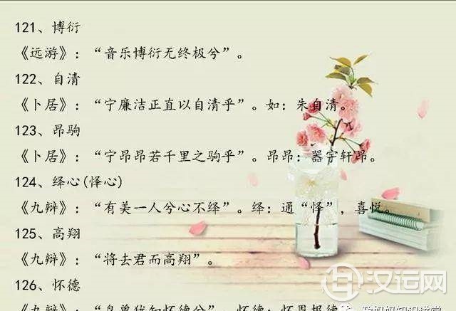小宝宝起名，诗经楚辞经典起名