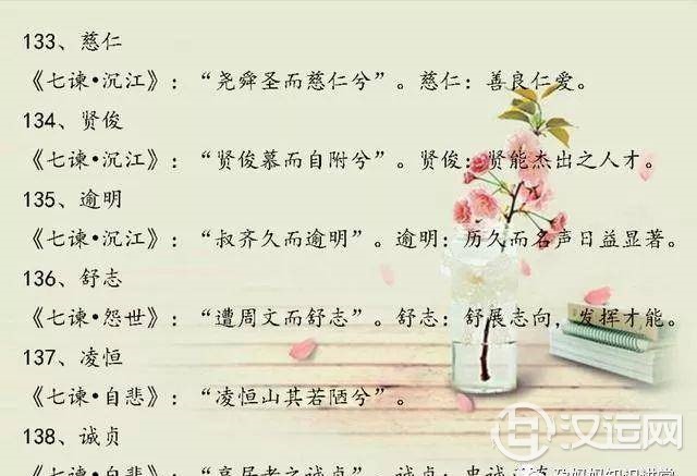小宝宝起名，诗经楚辞经典起名